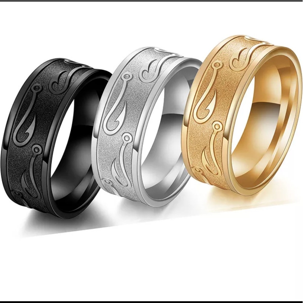New men’s stainless steel wedding band